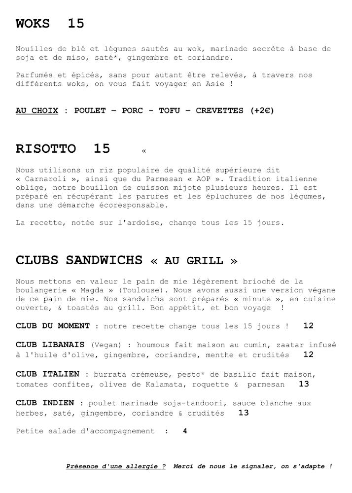Petit Voyage - Restaurant Toulouse - Menu Image 3